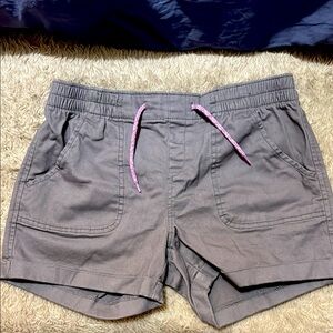 Old Navy Gray Cargo Shorts with Pink Accents